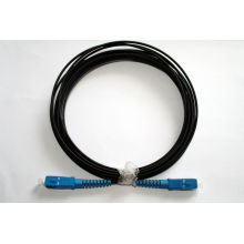 Cordones de remiendo de la fibra óptica del cable de la gota de Sc-Sc FTTH